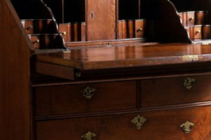 Detail of Slant Front Desk, 1700-1725, Philadelphia